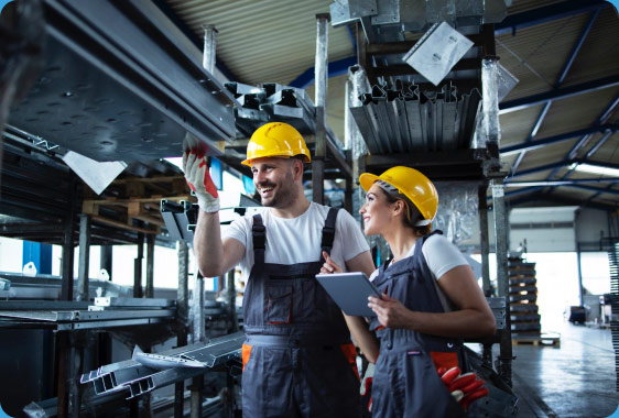 Factory workers