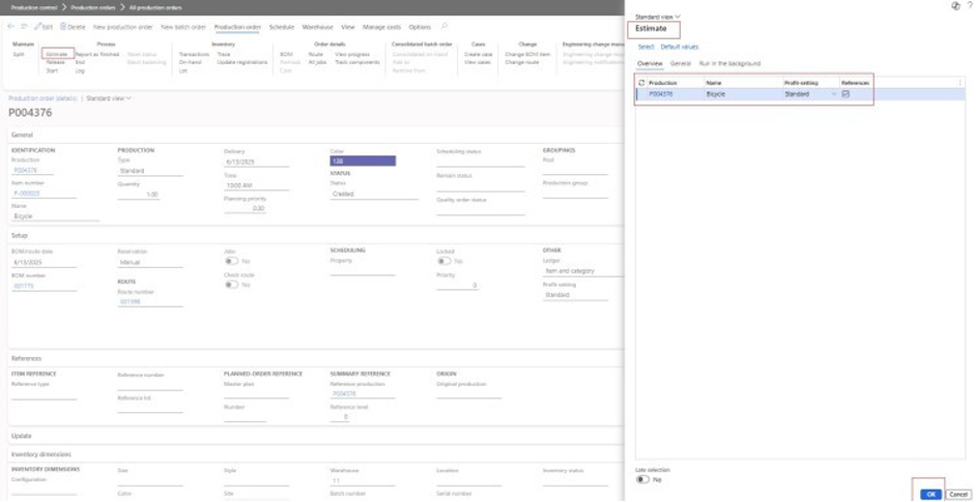 Production Orders for Projects: Cost Tracking and Invoicing in Dynamics 365 F&O